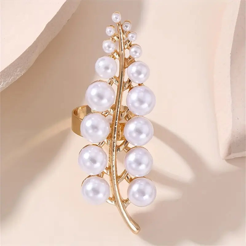 Pearl Bloom Statement Ring