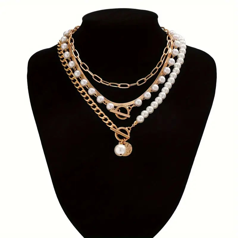Gilded Grace Layered Necklace Set