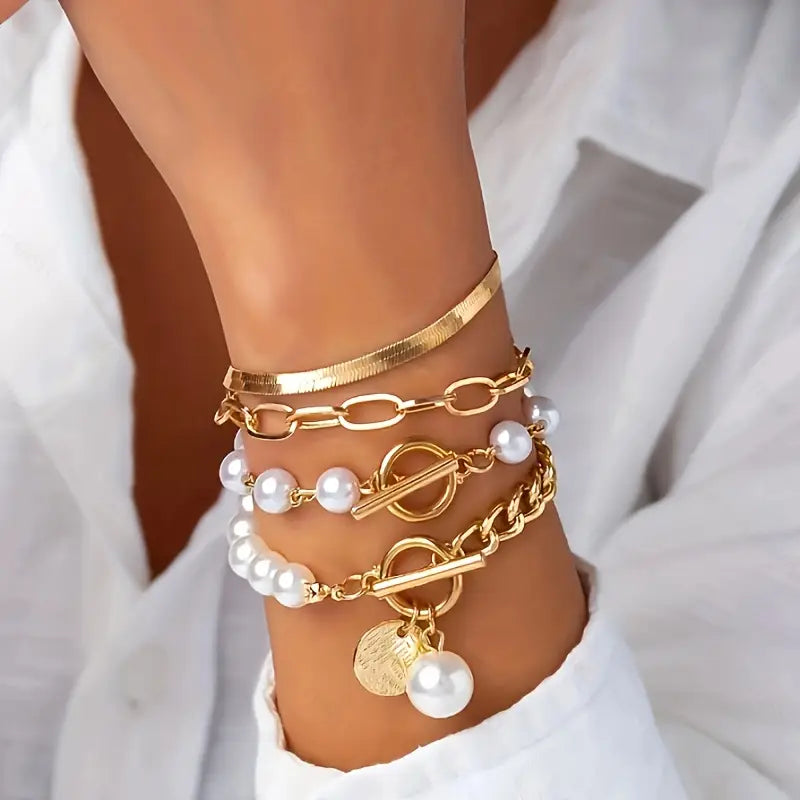 Gilded Grace Bracelet Set