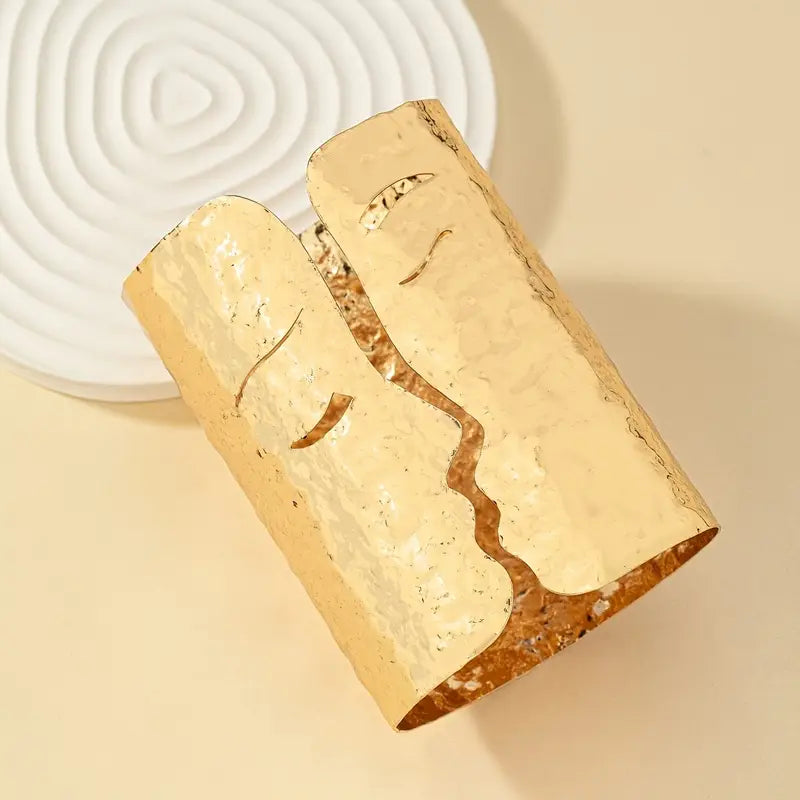 Golden Serenade Cuff Bracelet