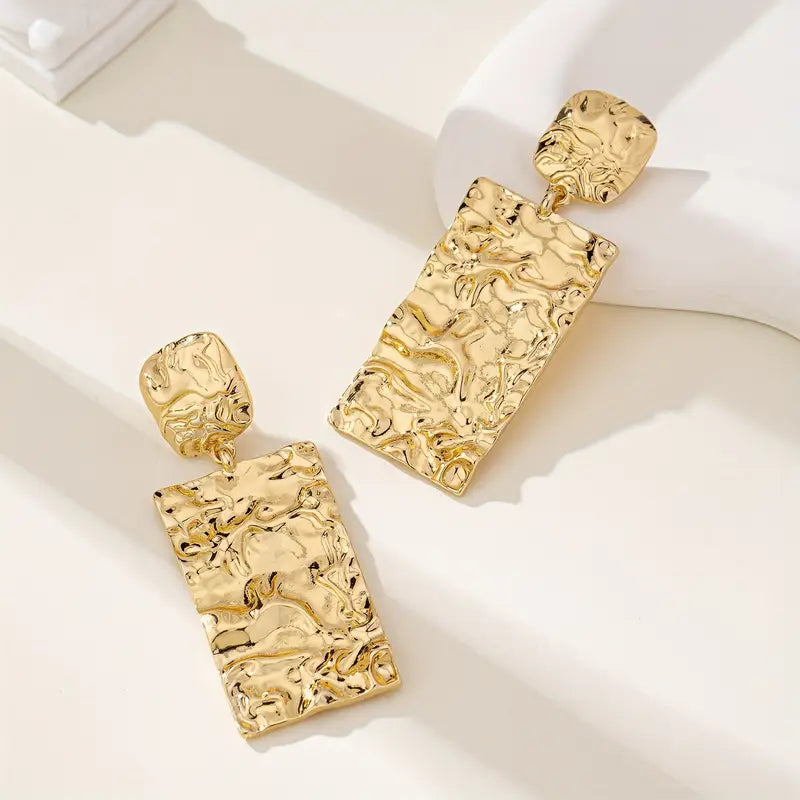 Golden Mirage Drop Earrings