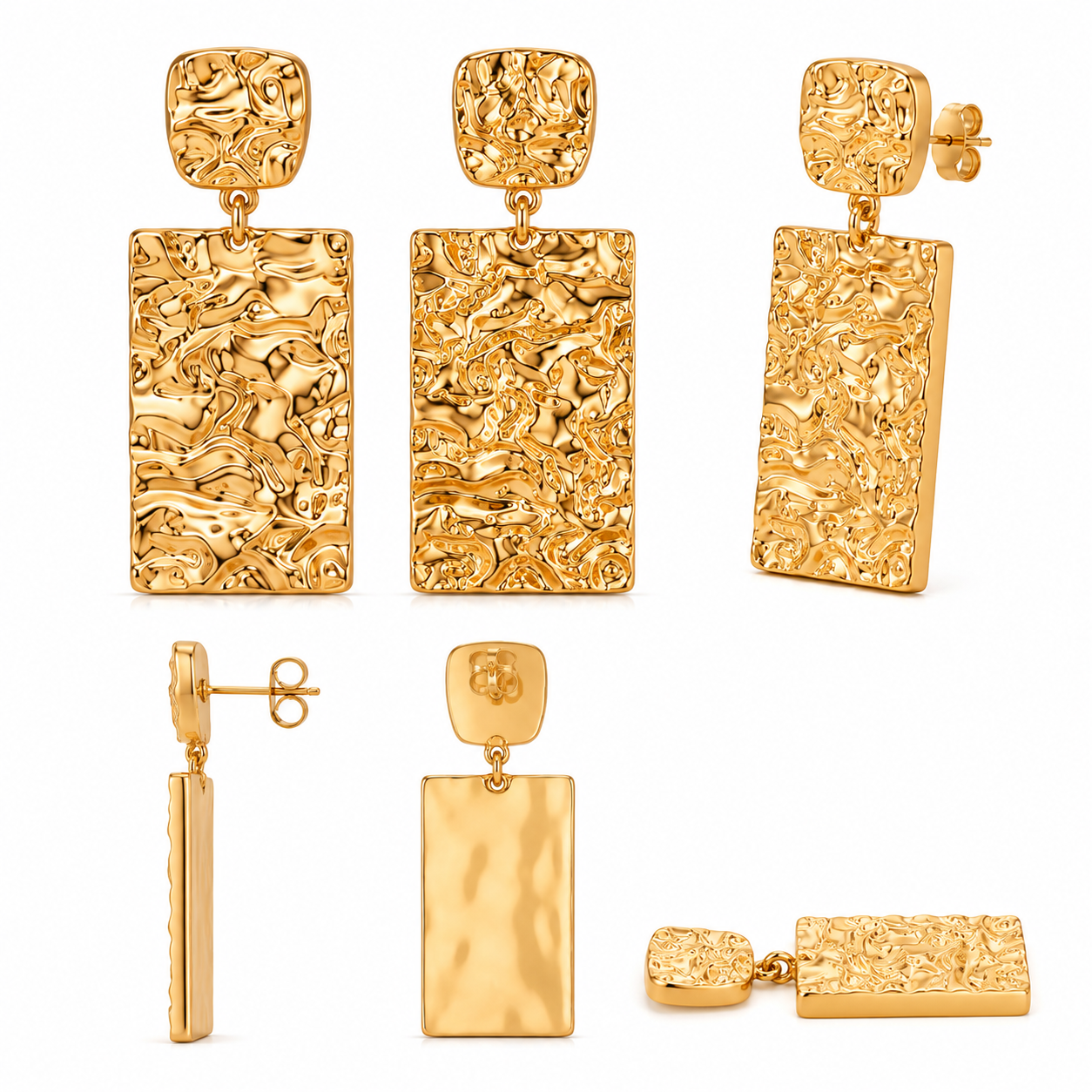 Golden Mirage Drop Earrings