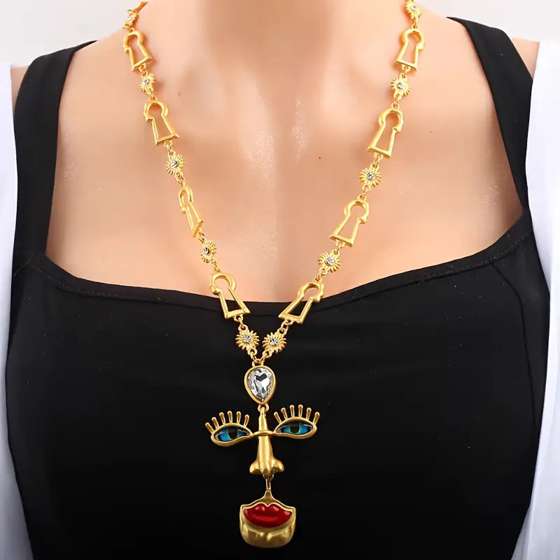 Surrealist Vision Pendant Necklace