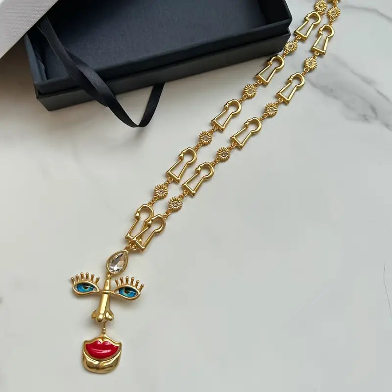 Surrealist Vision Pendant Necklace