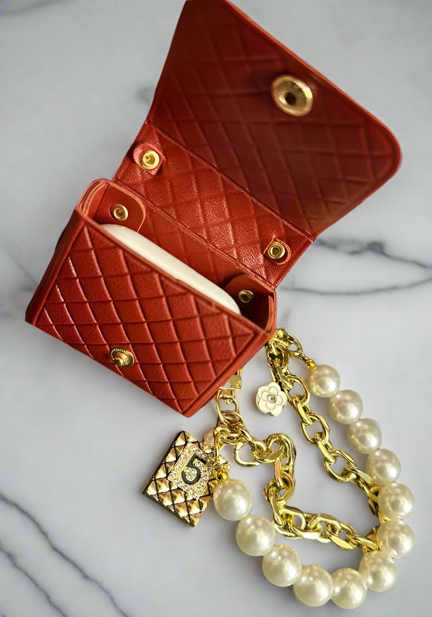 Mini Luxe Duo — Keychain & AirPods Case
