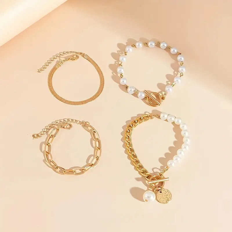 Gilded Grace Bracelet Set