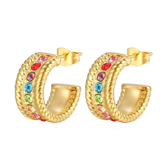 Golden GG Stud Earrings