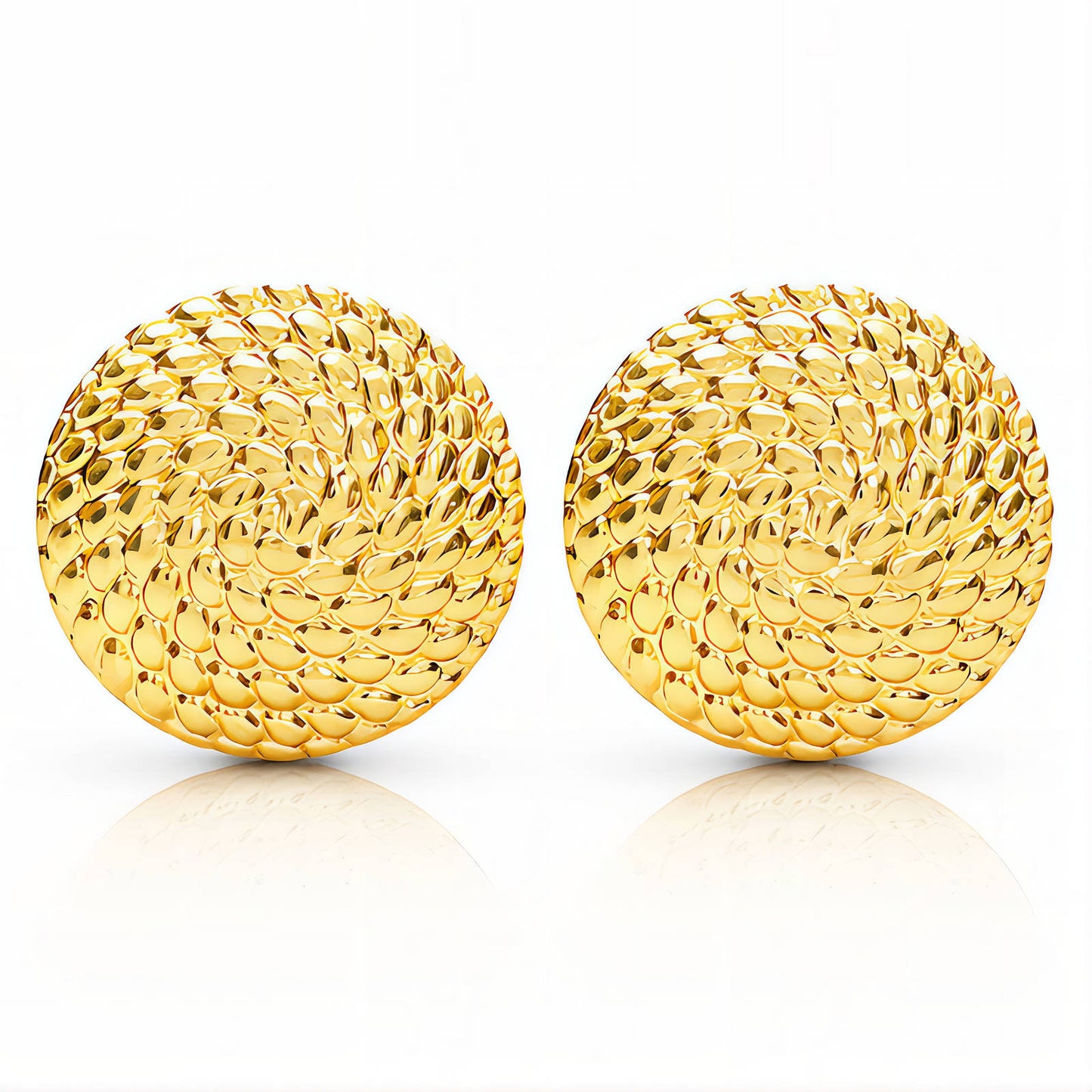 Zahra Textured Stud Earrings