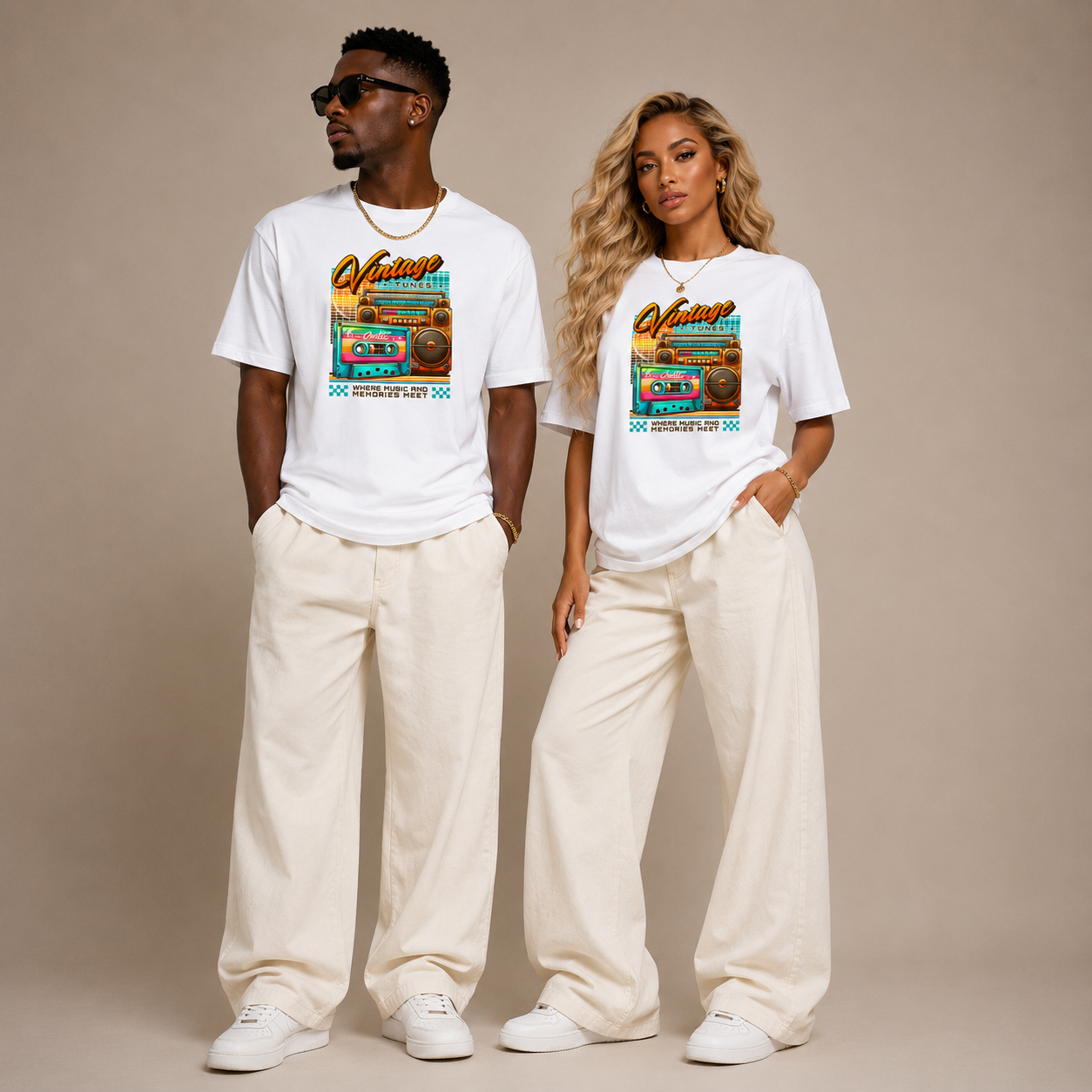 VINTAGE TONES – Retro Graphic Tee