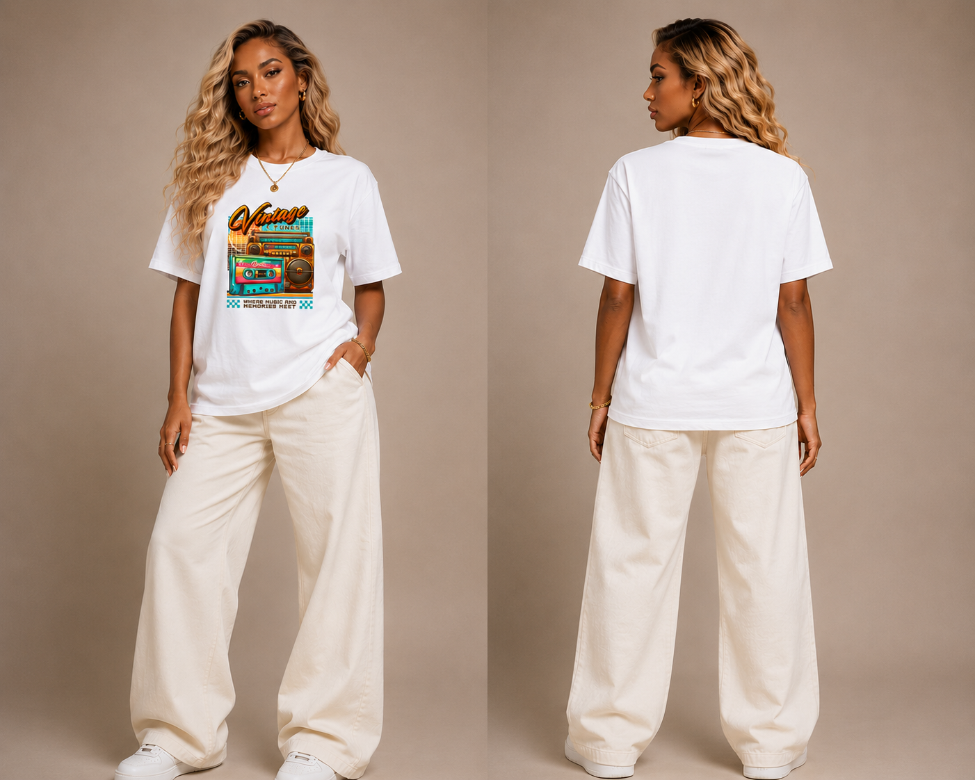 VINTAGE TONES – Retro Graphic Tee