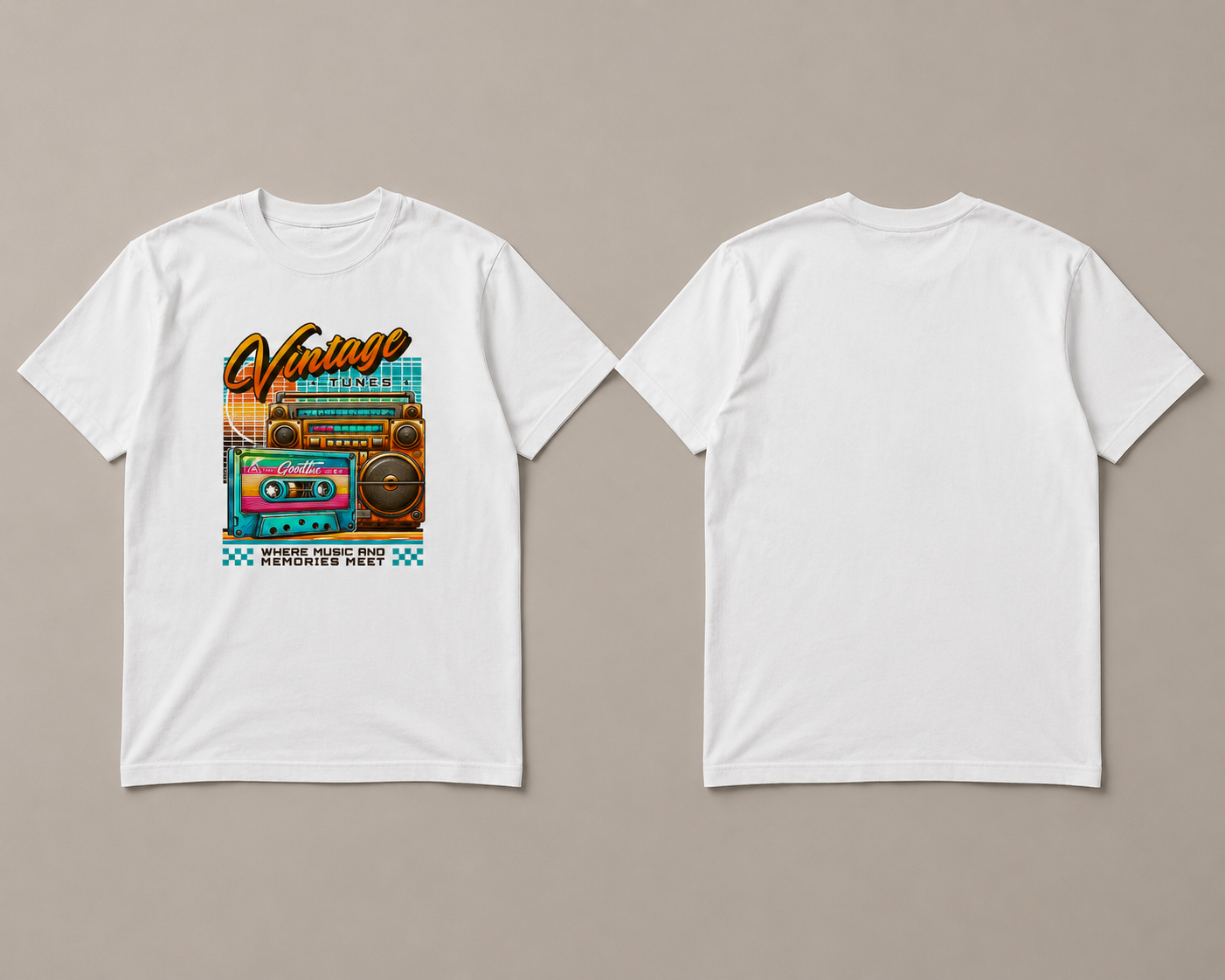 VINTAGE TONES – Retro Graphic Tee