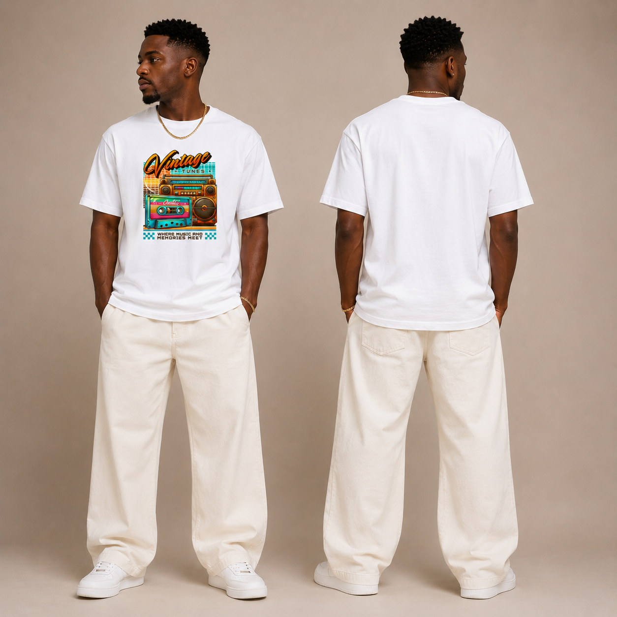 VINTAGE TONES – Retro Graphic Tee