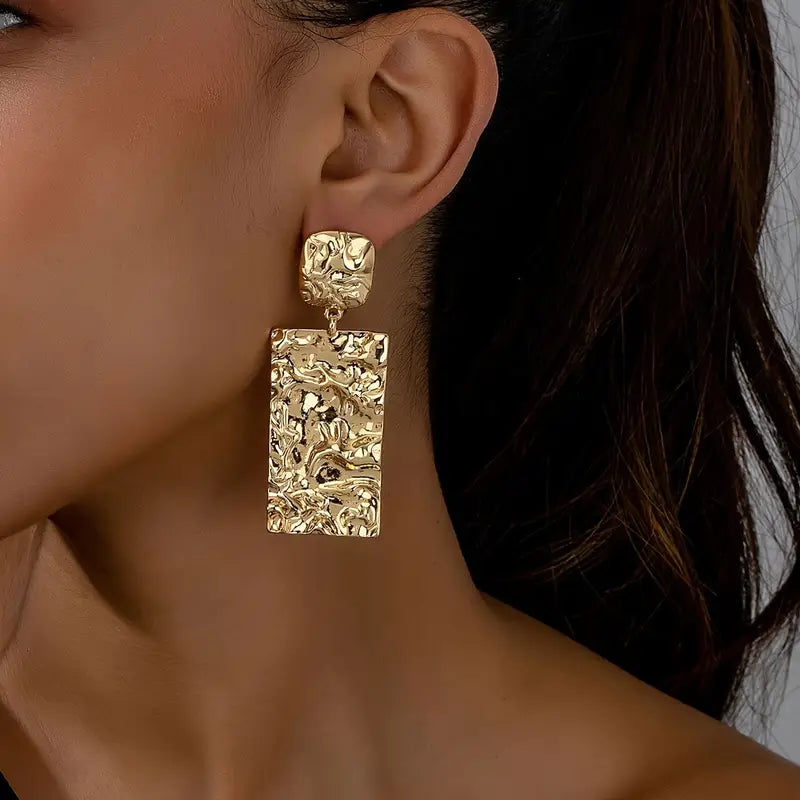 Golden Mirage Drop Earrings