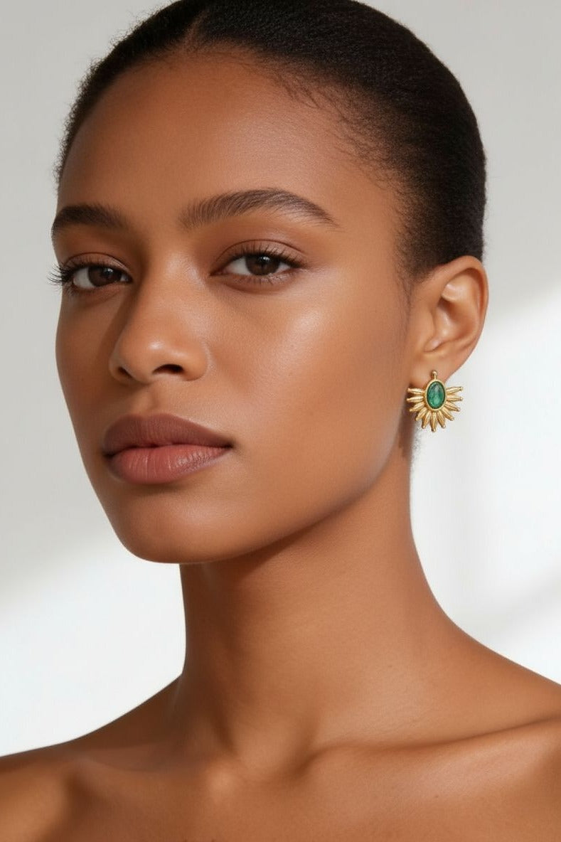 Sunburst Charm Earrings