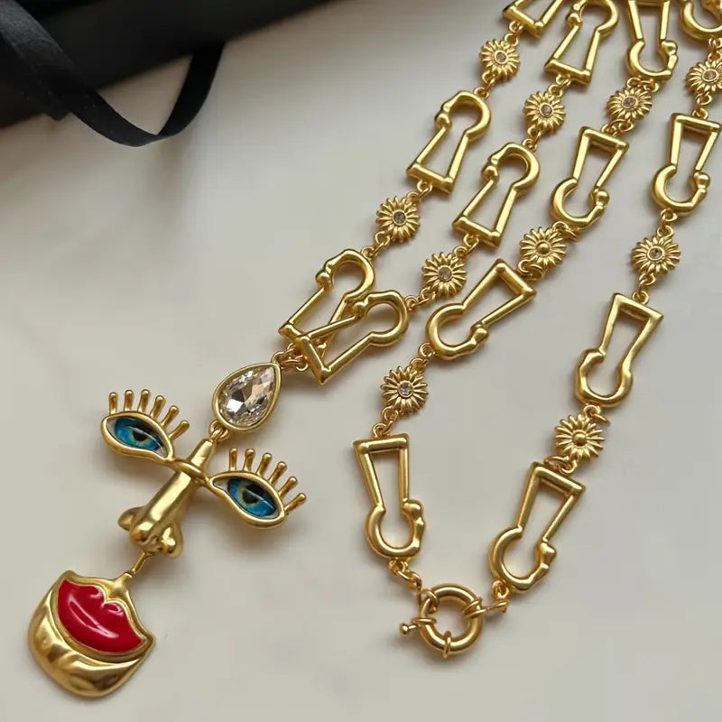 Surrealist Vision Pendant Necklace